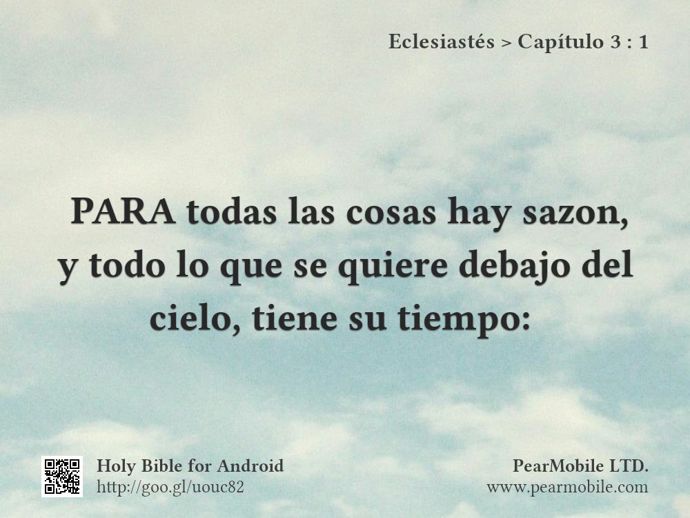 Eclesiastés, Capítulo 3:1